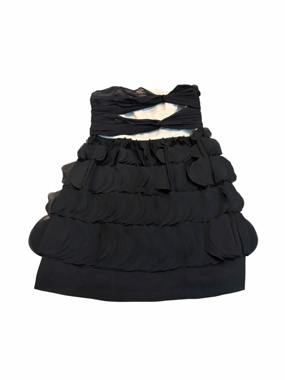 ALI RO strapless silk blend mini dress